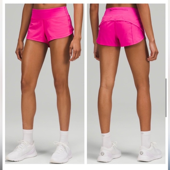 lululemon athletica Pants - Lululemon Sonic Pink Shorts, size 6 tall